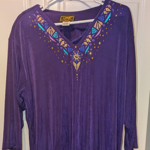 A Touch of Class embellished blouse - Picture 1 of 6